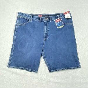 Wrangler Performance Jean Shorts Mens W46 Blue Reg Fit Casual Vacation Denim NWT